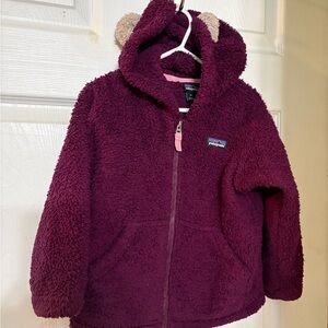 Patagonia 3T Purple Fleece Jacket with ears